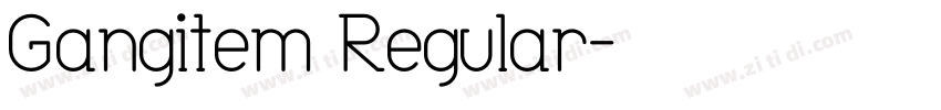Gangitem Regular字体转换